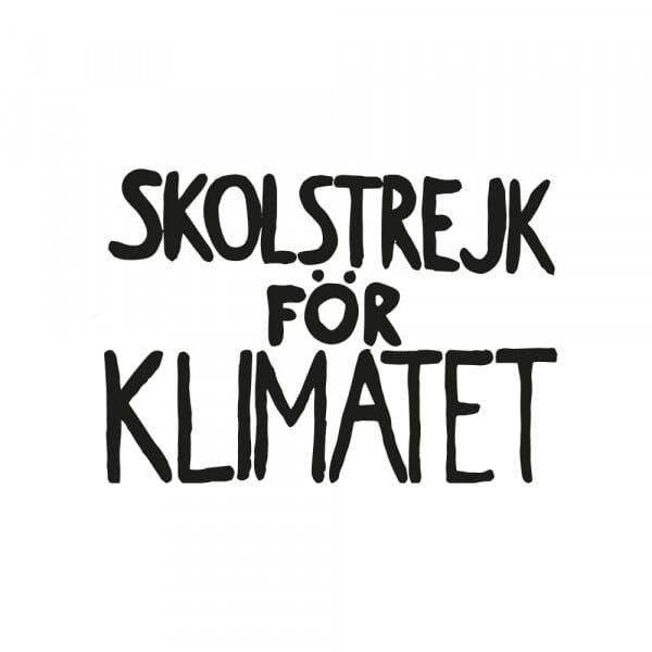 Fridays for Future - Skolstrejk för Klimatet (60x40mm)