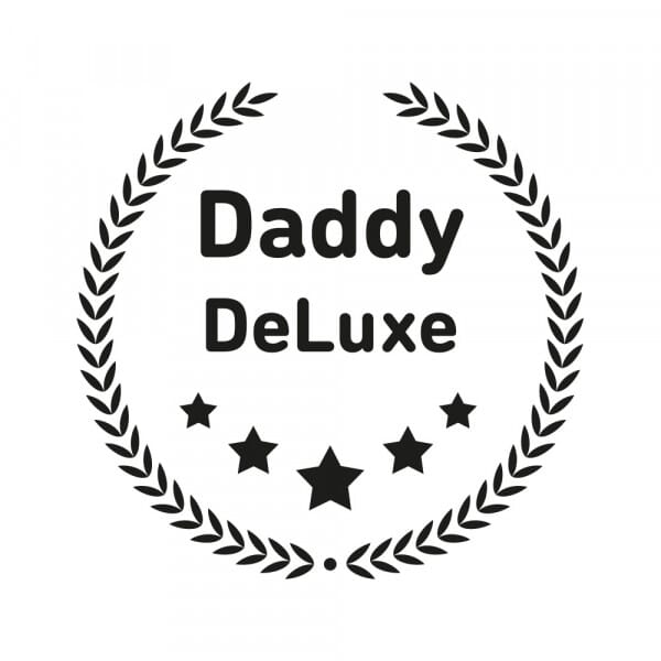 Vatertag Holzstempel - Daddy deluxe (Ø 40 mm)