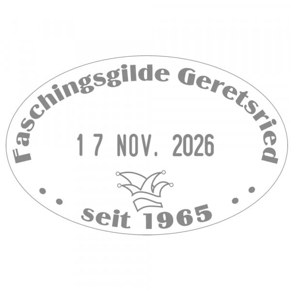 Textplatte für Trodat Professional 54045 oval PREMIUM (45x30 mm - 6 Zeilen)