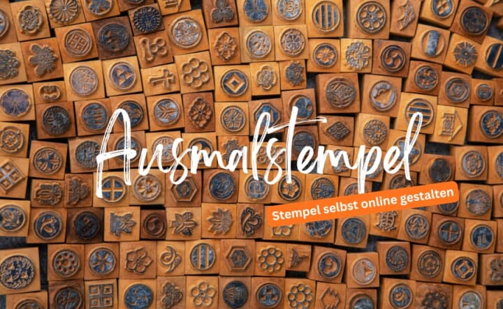 Ausmalstempel aus Holz: Kreativ durchs ganze Jahr
