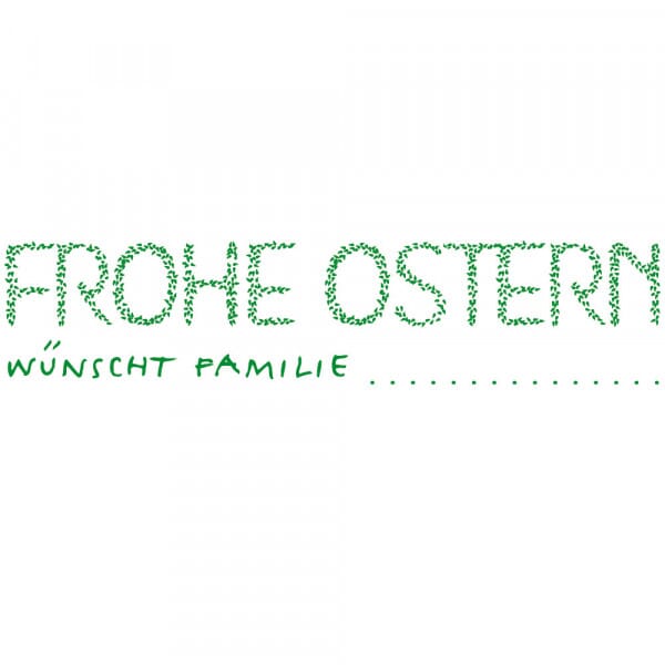 Ostern Holzstempel - Frohe Ostern (70x20 mm)