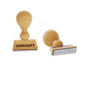 Holzstempel mit Standardtext | stempel-versand.at