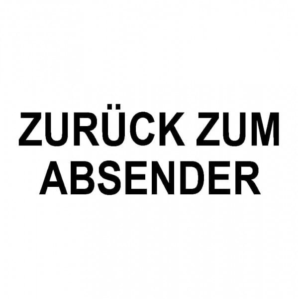 Imprint 11 Lagertext zurück zum Absender stempelversand.at